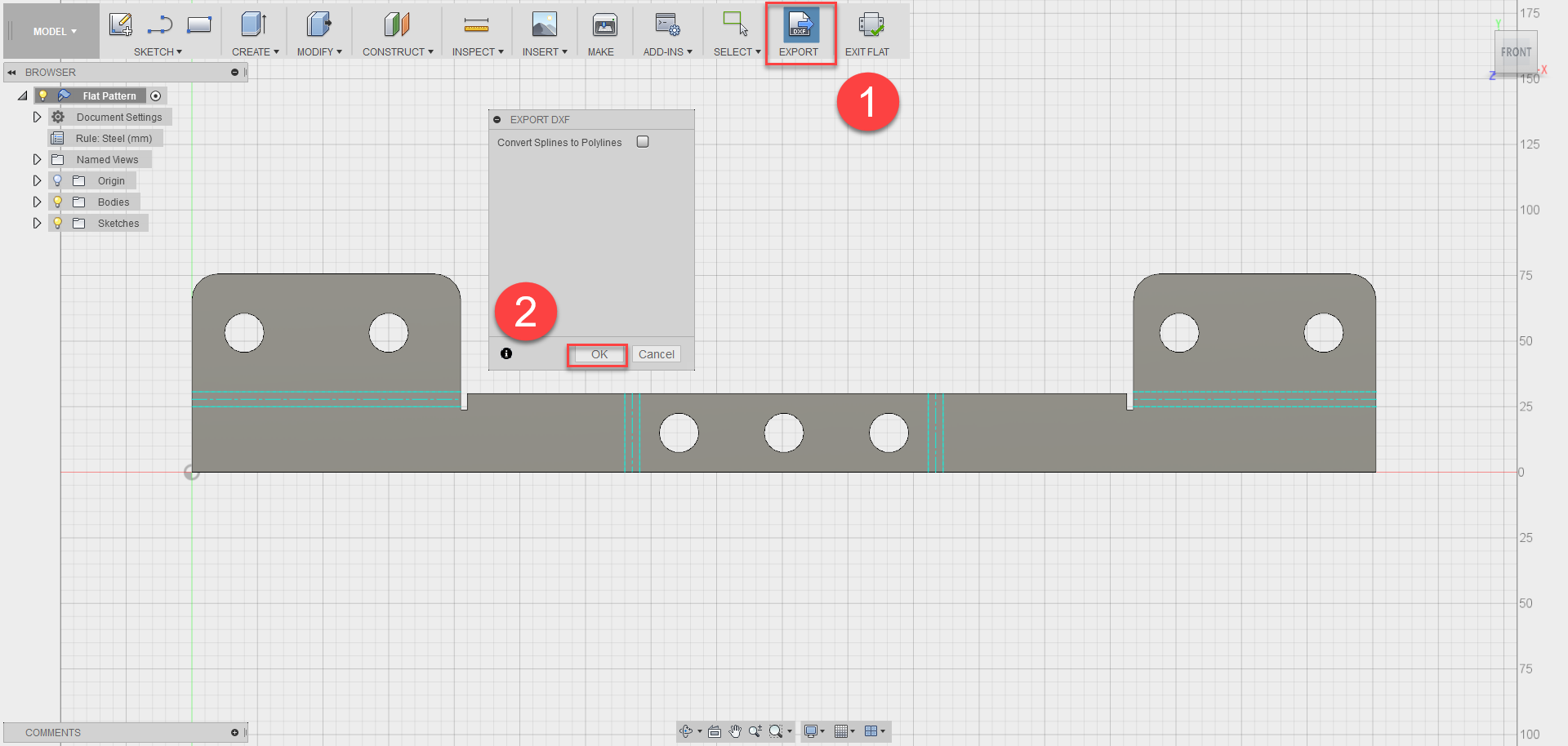 Fusion 360 Tip & Trick 49 : Export Sheet metal Fusion 360 Tip & Trick 49 : Export Sheet metal