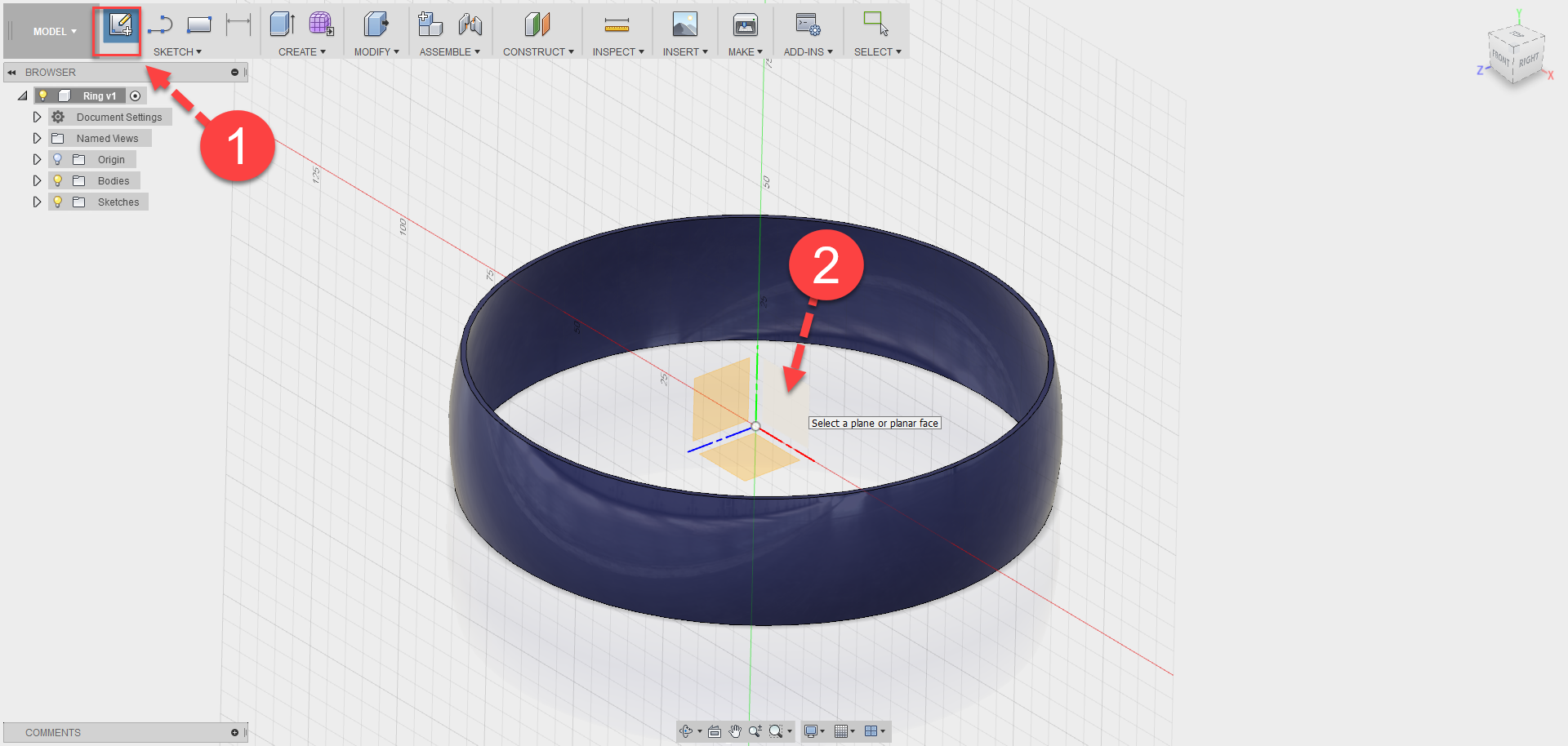 Fusion 360 Tip & Trick 50 : Text บนผิวโค้ง Fusion 360 Tip & Trick 50 : Text บนผิวโค้ง