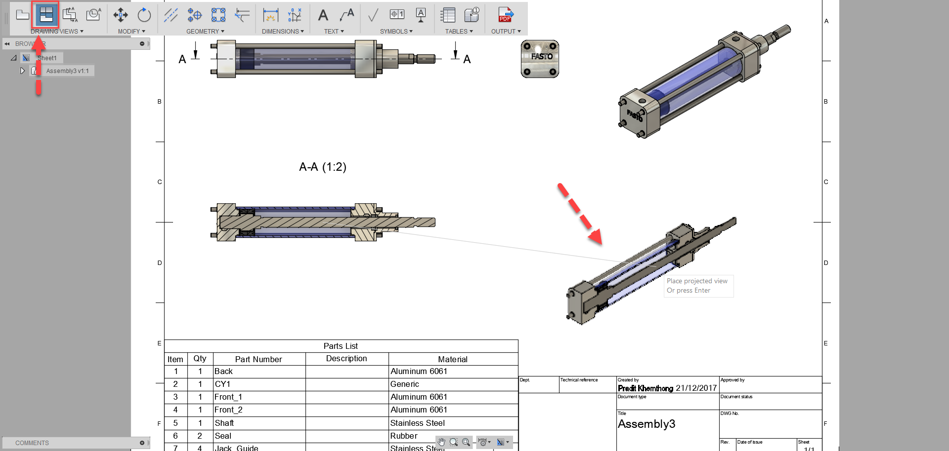 Fusion 360 Tip & Trick 51 แสดงชิ้นงานใน Section View Fusion 360 Tip & Trick 51 แสดงชิ้นงานใน Section View