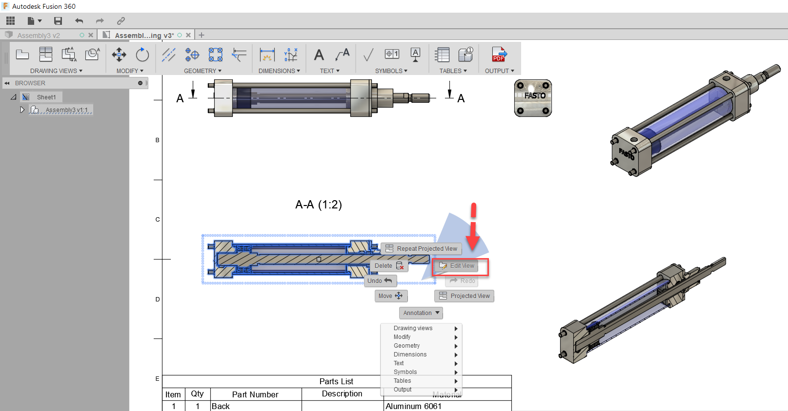 Fusion 360 Tip & Trick 51 แสดงชิ้นงานใน Section View Fusion 360 Tip & Trick 51 แสดงชิ้นงานใน Section View