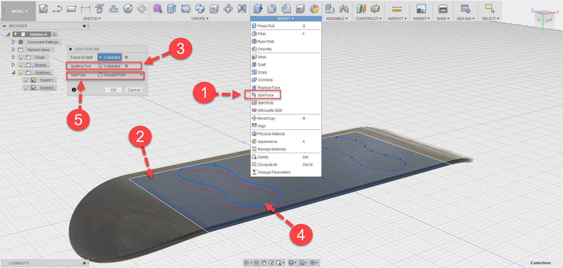 Fusion 360 Tip & Trick 53 Split Face Fusion 360 Tip & Trick 53 Split Face