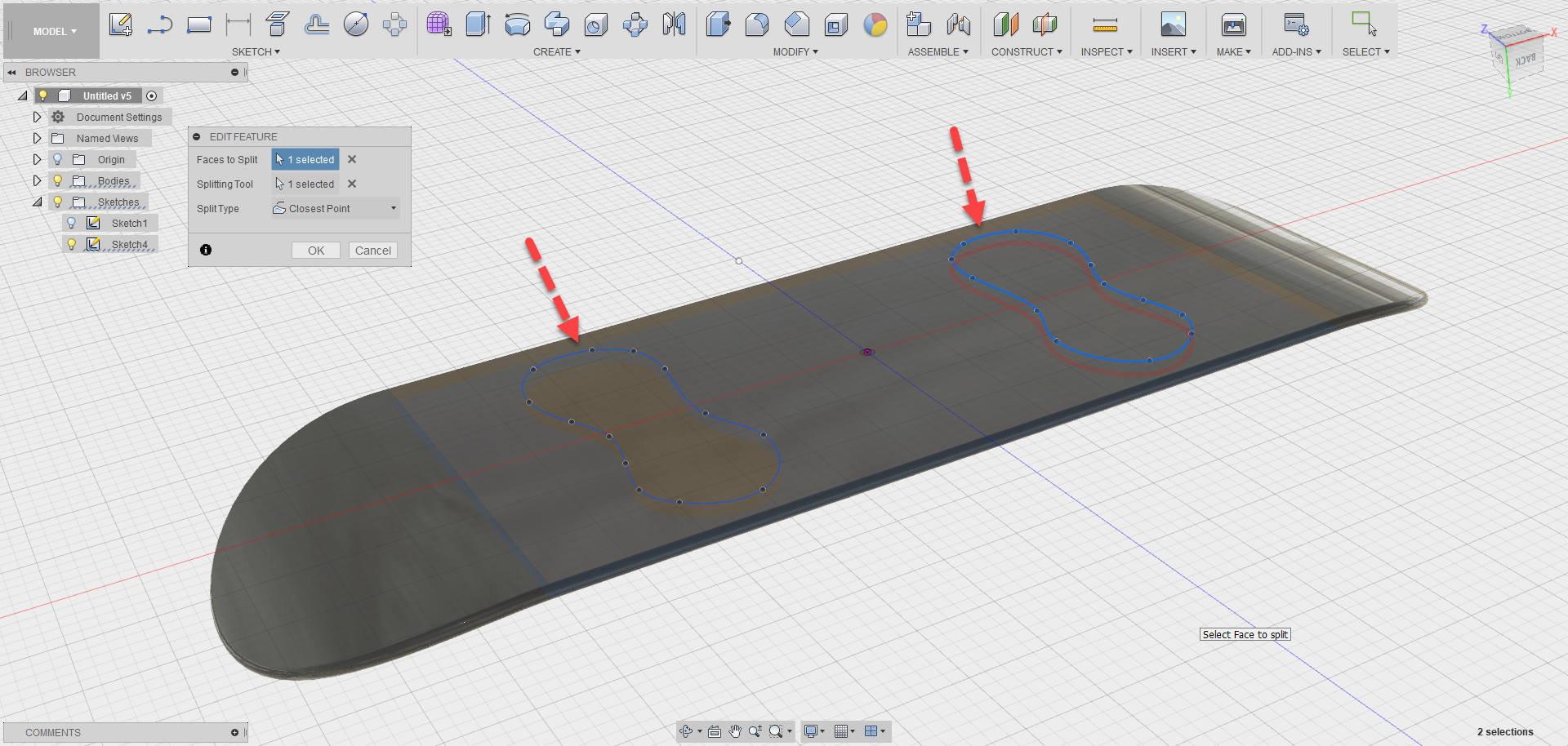 Fusion 360 Tip & Trick 53 Split Face Fusion 360 Tip & Trick 53 Split Face