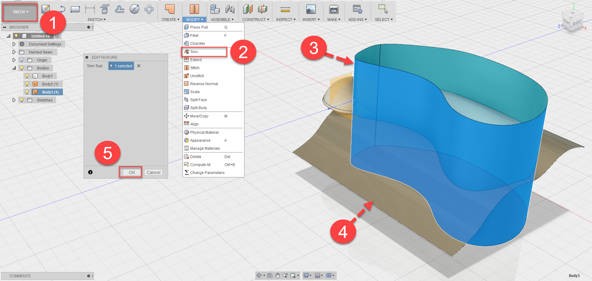 Fusion 360 tip & Trick 54 การลบผิวงาน Fusion 360 tip & Trick 54 การลบผิวงาน