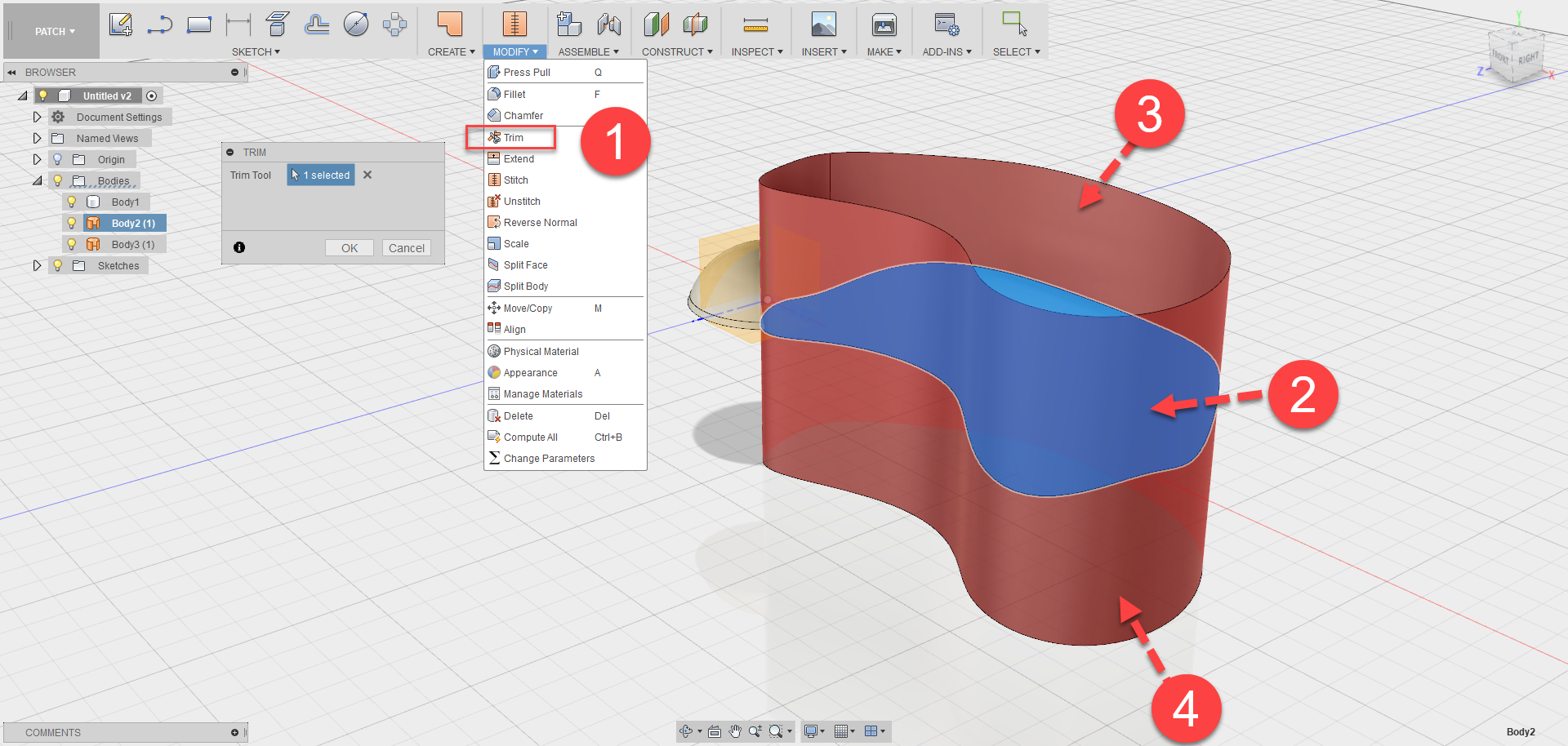 Fusion 360 tip & Trick 54 การลบผิวงาน Fusion 360 tip & Trick 54 การลบผิวงาน