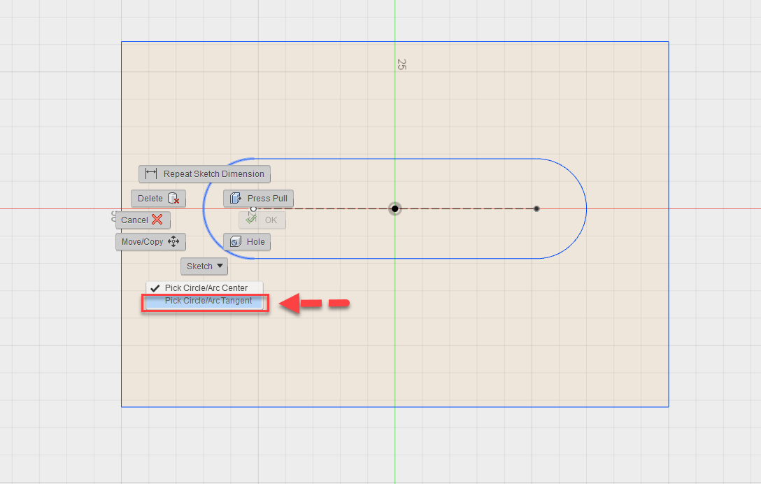 Fusion 360 tip & trick 56 tangent dimension Fusion 360 tip & trick 56 tangent dimension