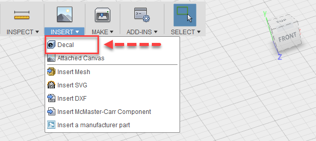 Fusion 360 tip & trick 57 ใส่รูปภาพบนผิวโค้ง Fusion 360 tip & trick 57 ใส่รูปภาพบนผิวโค้ง