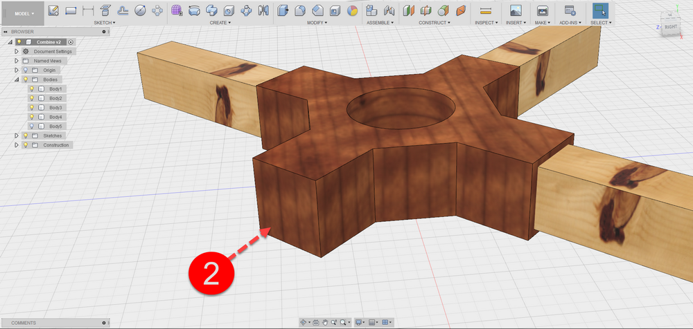 Fusion 360 Tip & Trick : Combine body Fusion 360 Tip & Trick : Combine body