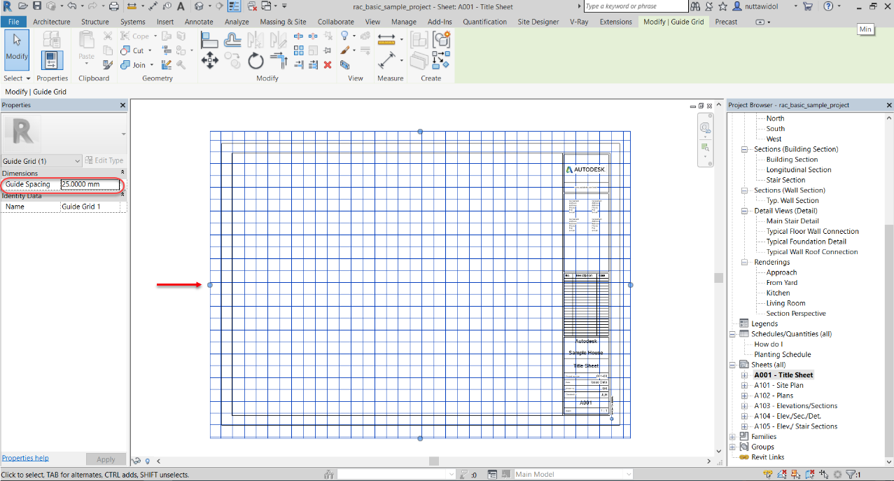 revit tip : สร้างเส้นแนวอ้างอิง revit tip : สร้างเส้นแนวอ้างอิน