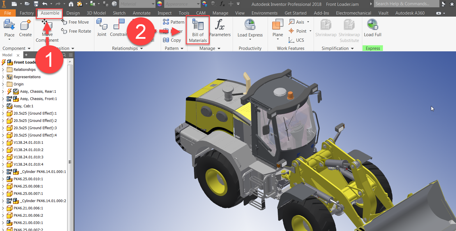inventor Thumbnail part list inventor Thumbnail part list