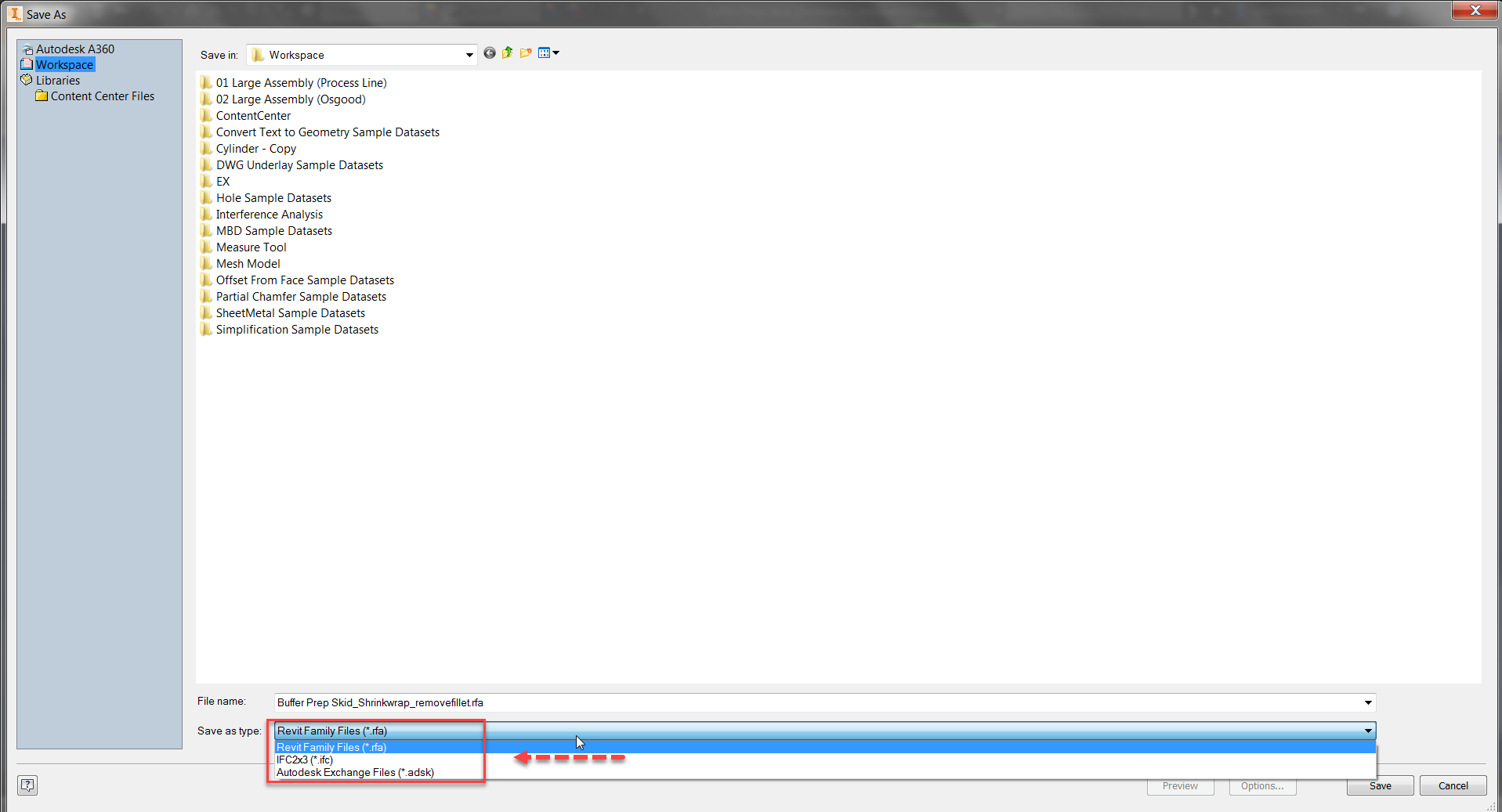 Inventor : export to revit Inventor : export to revit