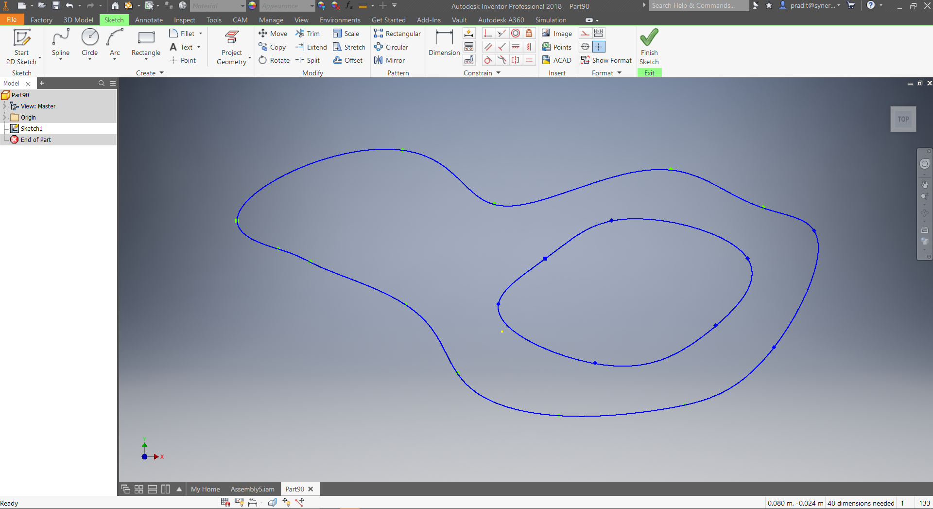 Inventor tip & trick 81 การหาพื้นที่ Inventor tip & trick 81 การหาพื้นที่
