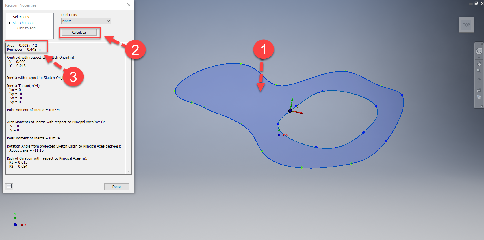 Inventor tip & trick 81 การหาพื้นที่ Inventor tip & trick 81 การหาพื้นที่
