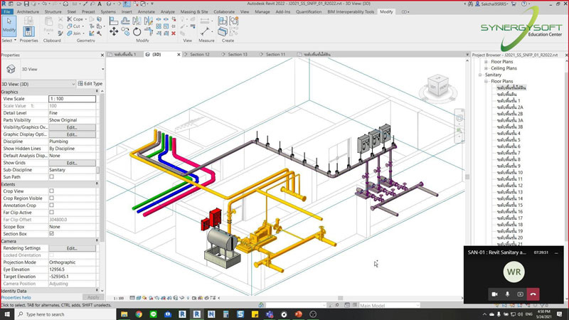 Synergysoft Education Autodesk Revit Sanitary&Fire Protection Modeling for Large Building Project Training Course Synergysoft Education Autodesk Revit Sanitary&Fire Protection Modeling for Large Building Project Training Course