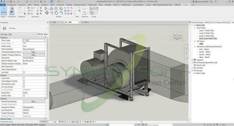 Synergysoft Education Autodesk Revit HVAC Modeling for Large Building Synergysoft Education Autodesk Revit HVAC Modeling for Large Building