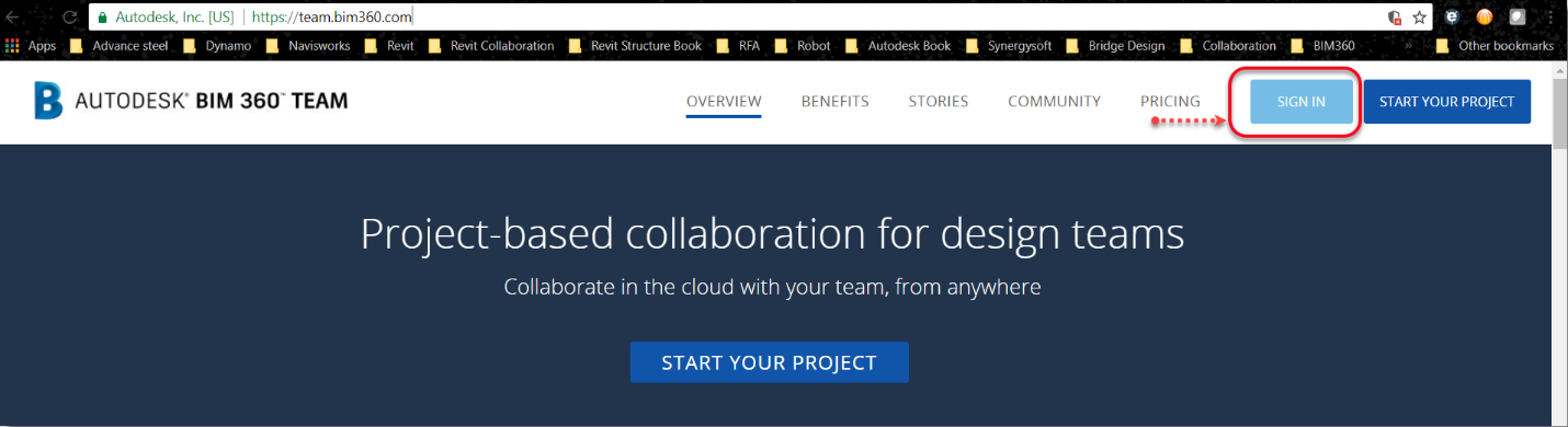 Hub in BIM 360 Team