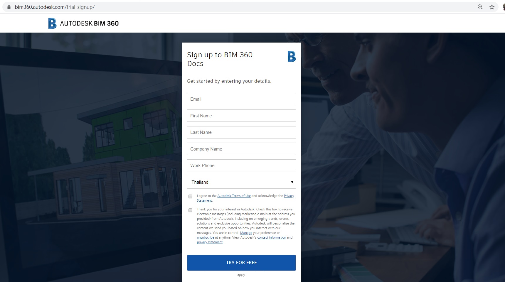6. sign up