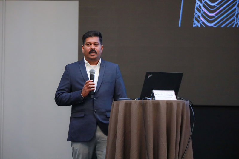 MR.Venkat Arunachalam, Head of Customer Success, Snaptrude Inc.กล่าวเปิดงาน