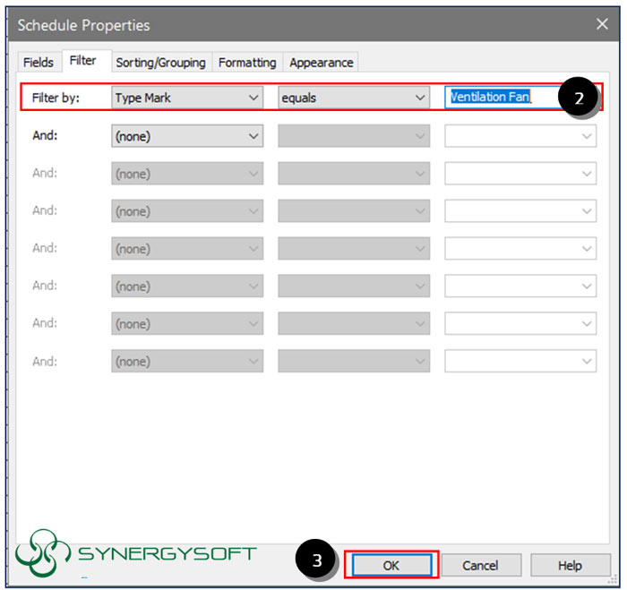 Schedules filtered2